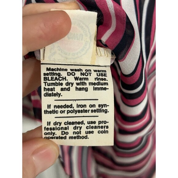 Act III Vertical Striped Button Up Dress Shirt Multicolor Office Professional - Picture 6 of 10